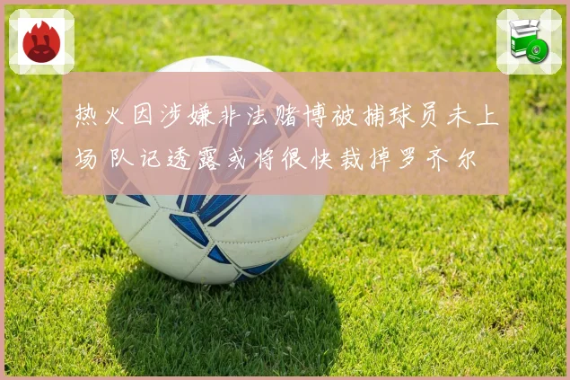 热火因涉嫌非法赌博被捕球员未上场 队记透露或将很快裁掉罗齐尔